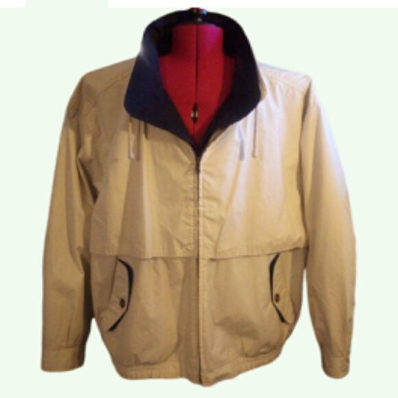 TOWNE from London Fog Men's Jacket Size - XL-REG Tan - Dark Blue - Picture 2 of 12